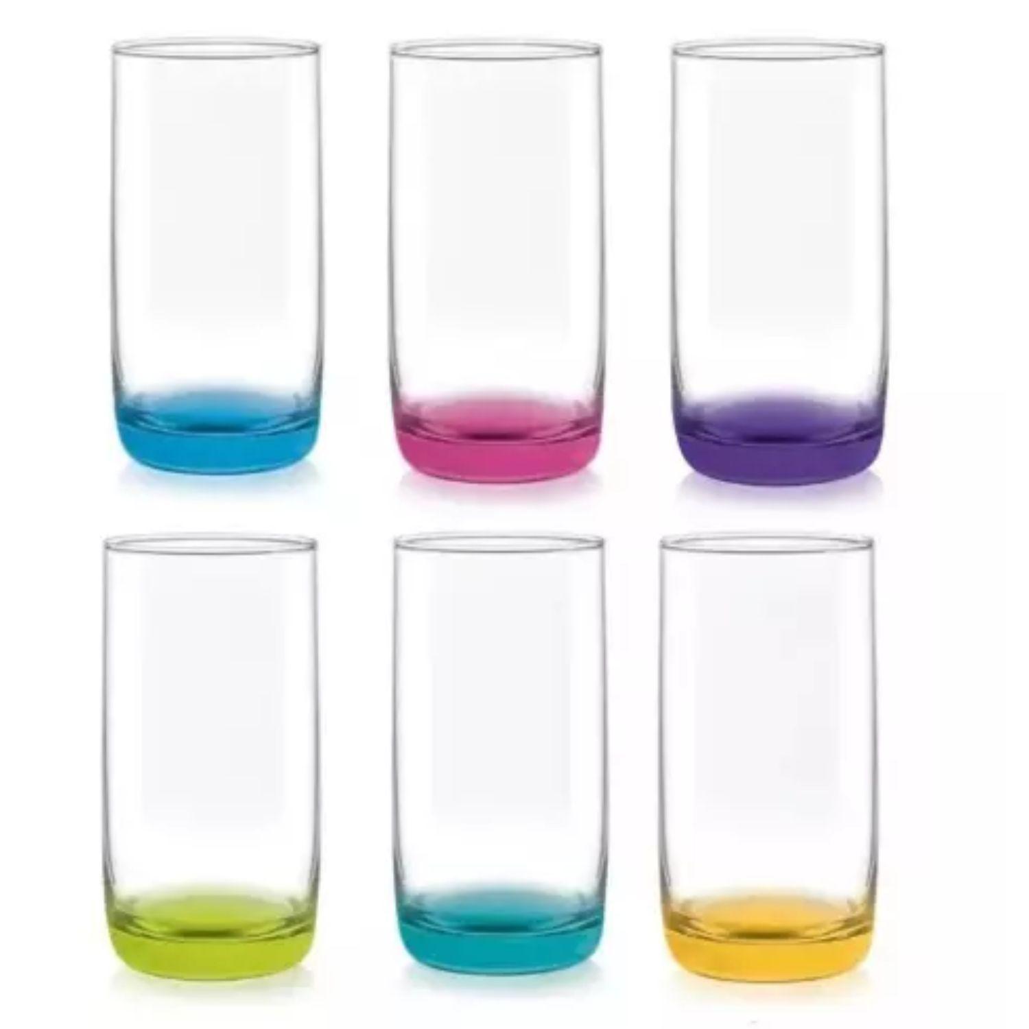 Pack 6 Vasos Altos Modelos Monterrey + 6 Mikonos Fondo Cristar-3