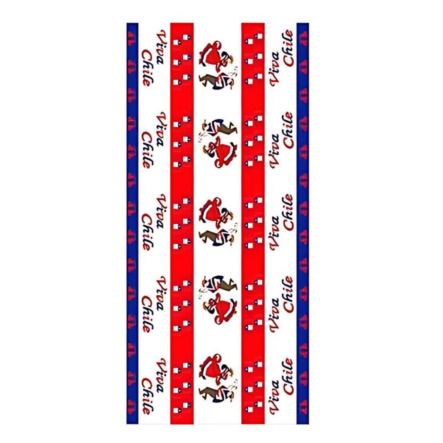Mantel Huasos Fiestas Patrias Chile 137x274cm Cotillon-1