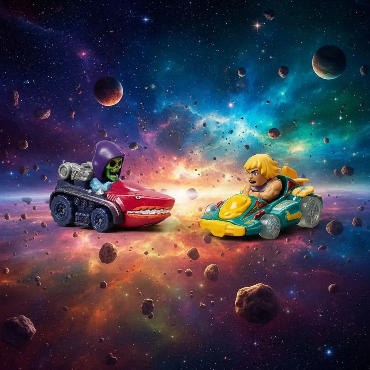 Hot Wheels RacerVerse 2025 Pack Skeletor y He-Man-3