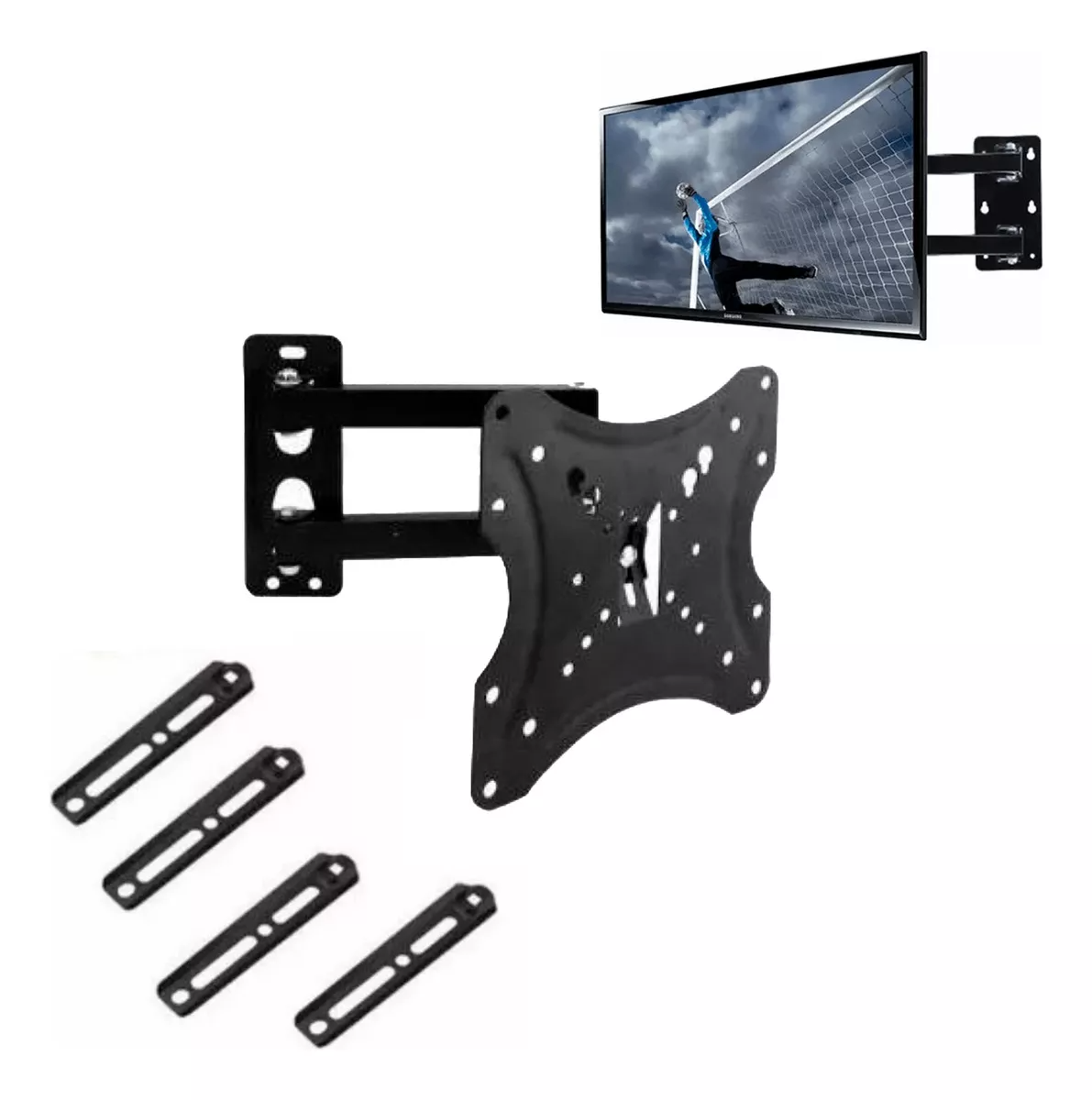 Soporte Televisor Tv Con Brazo 14-55 Pulgadas Hasta 50 Kilos-3