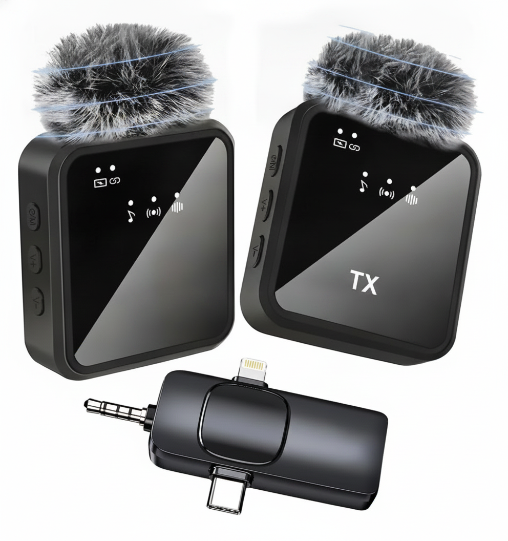 Microfono Inalambrico Celular iPhone Android PC Solapa 2 TX-0