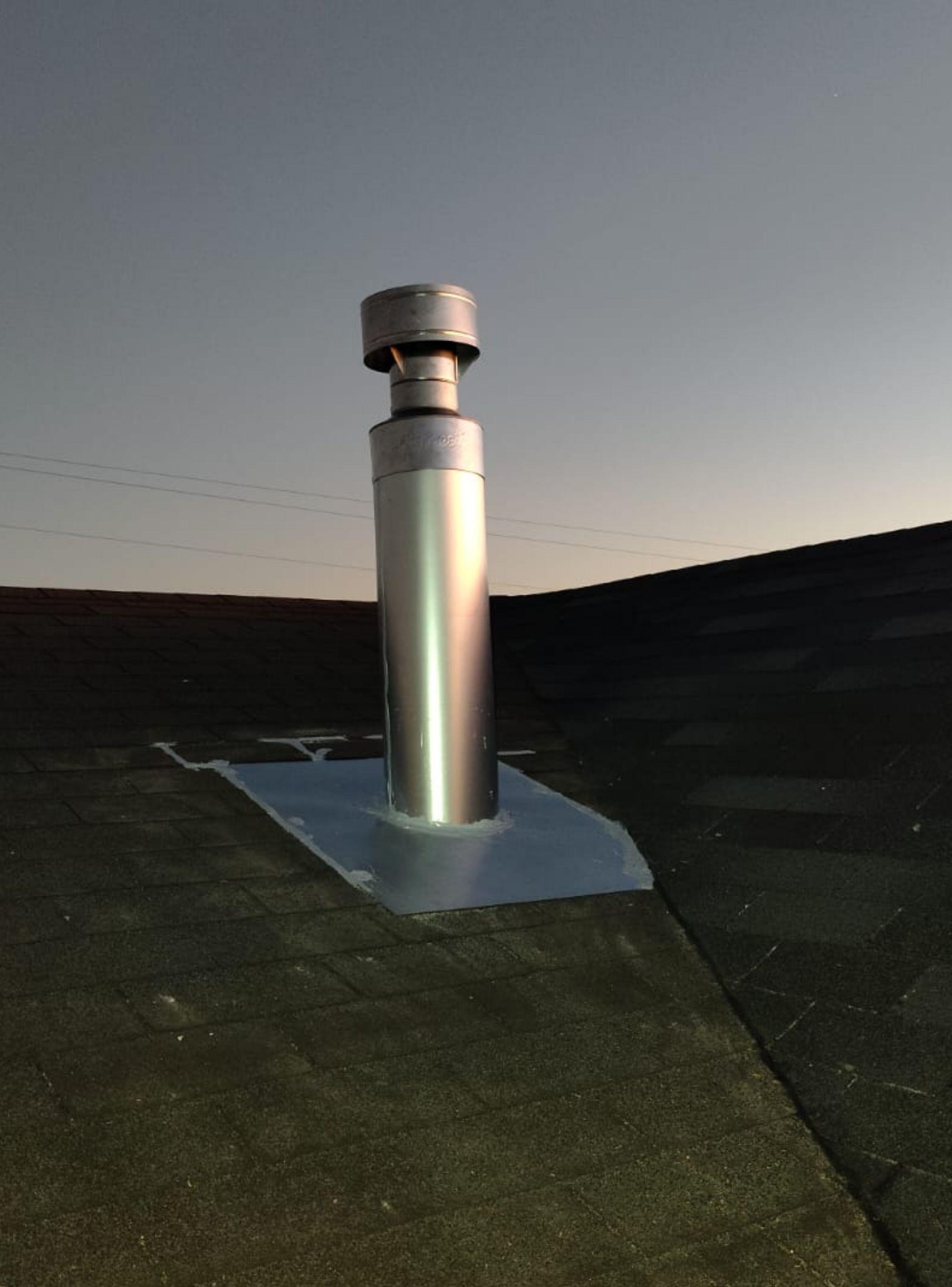 Instalacion de Estufa a Pellet 1 Piso Vertical 4 metros-2