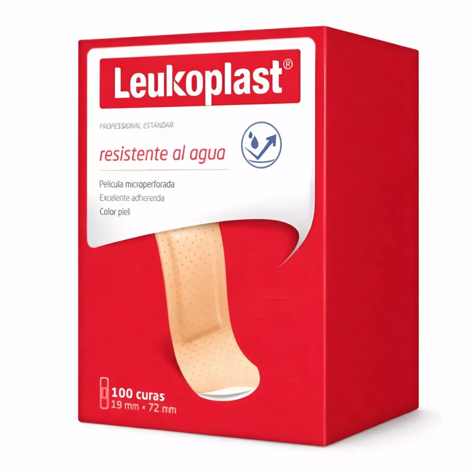 Parche Curita Leukoplast Estandar 19 x 72 mm | Caja x100 unidades-2