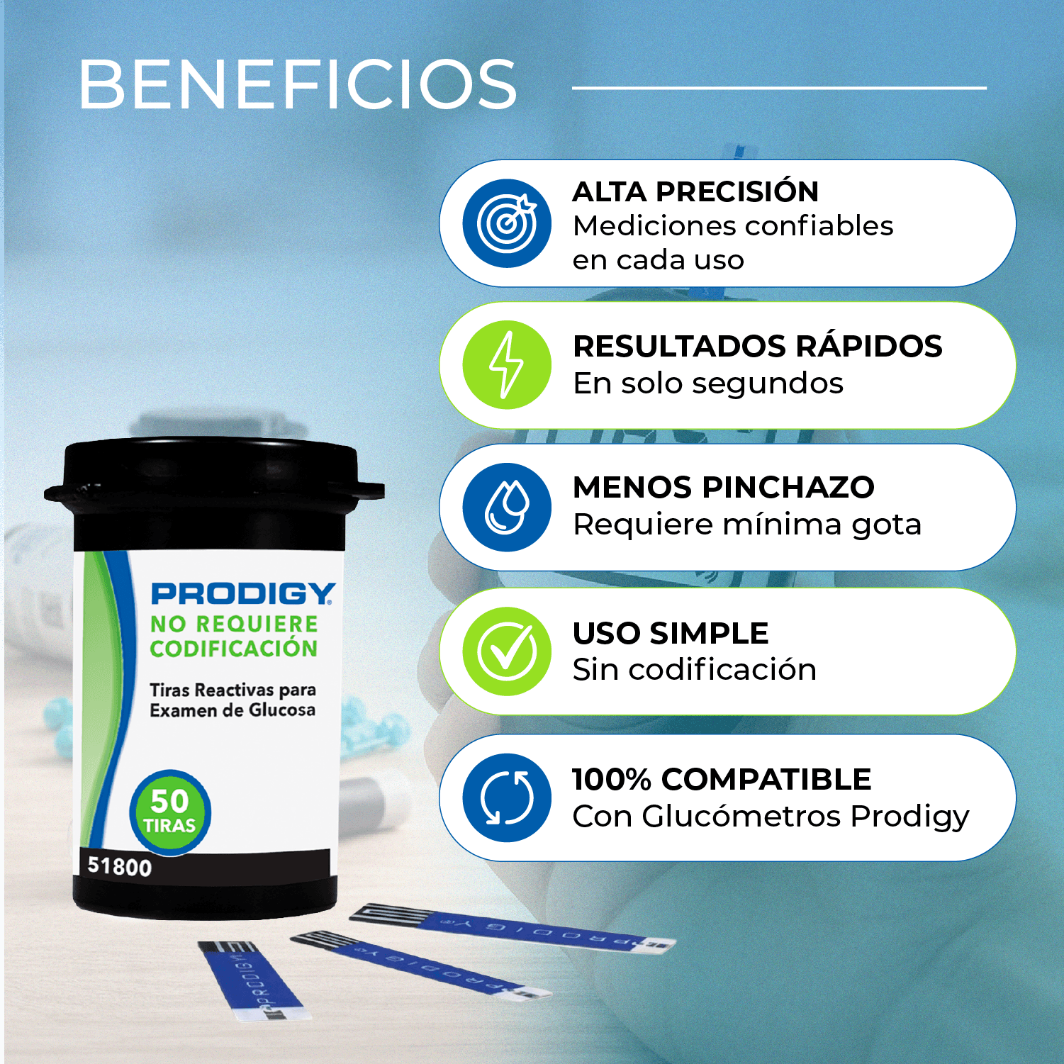 50 Tiras Reactivas Prodigy-2