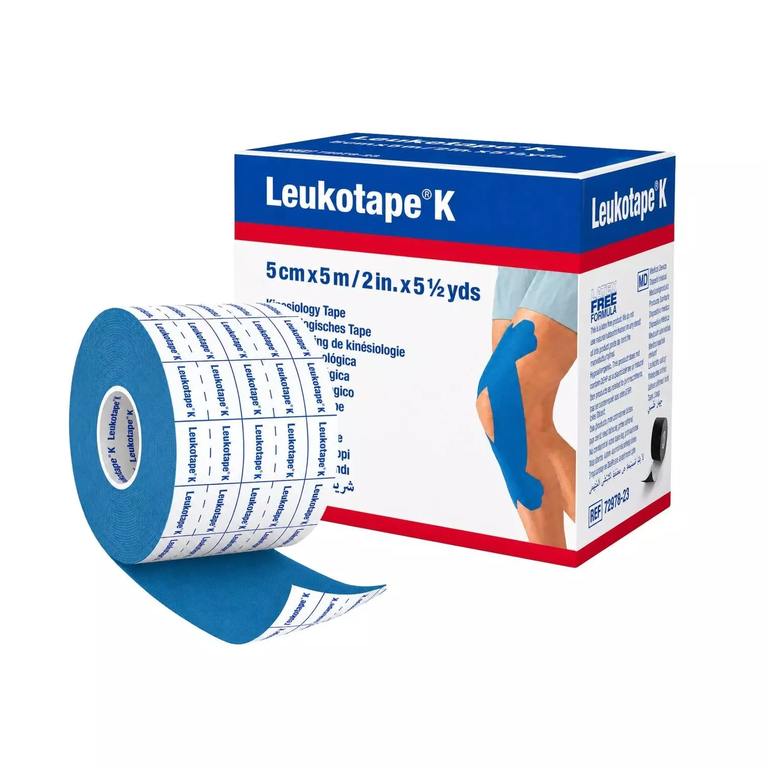 Cinta Kinesiologica Leukotape K Azul 5 cm x 5 m-4