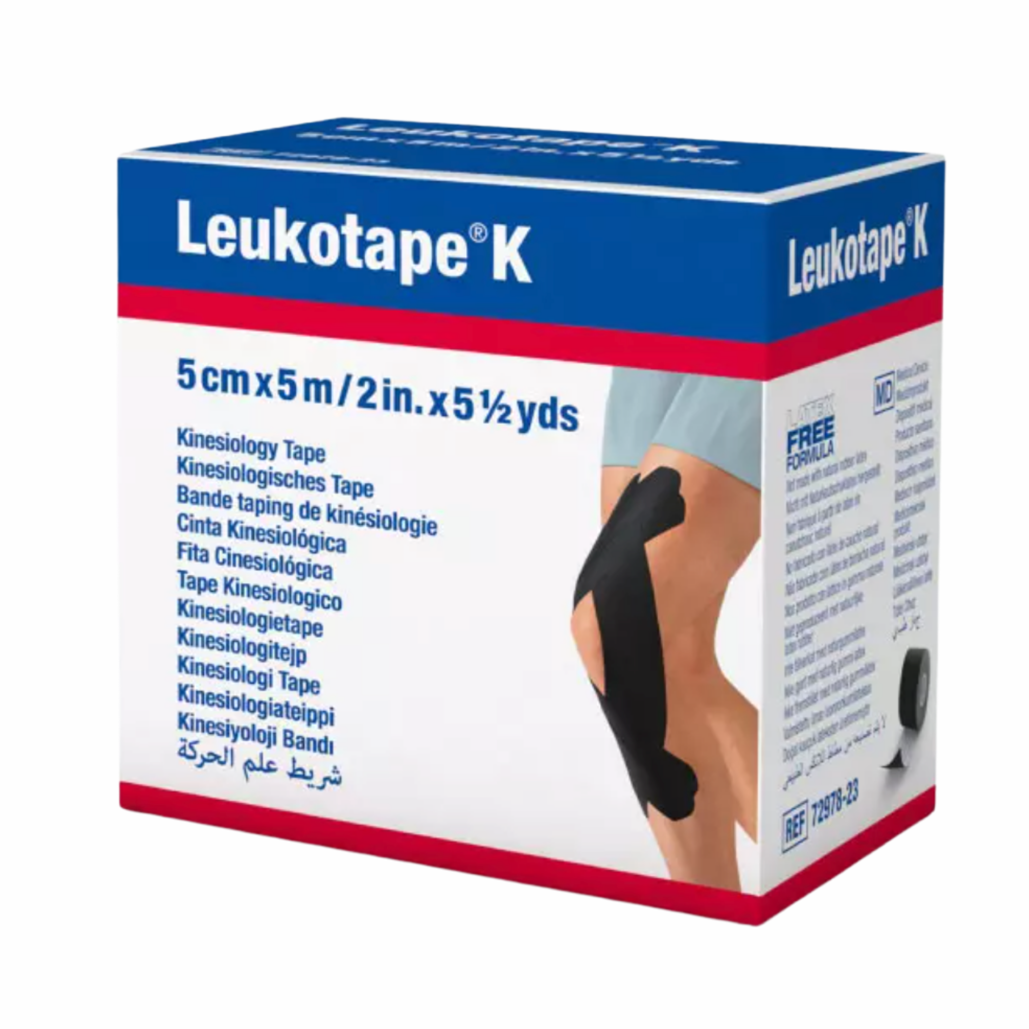 Cinta Kinesiologica Leukotape K Negro 5 cm x 5 m-4