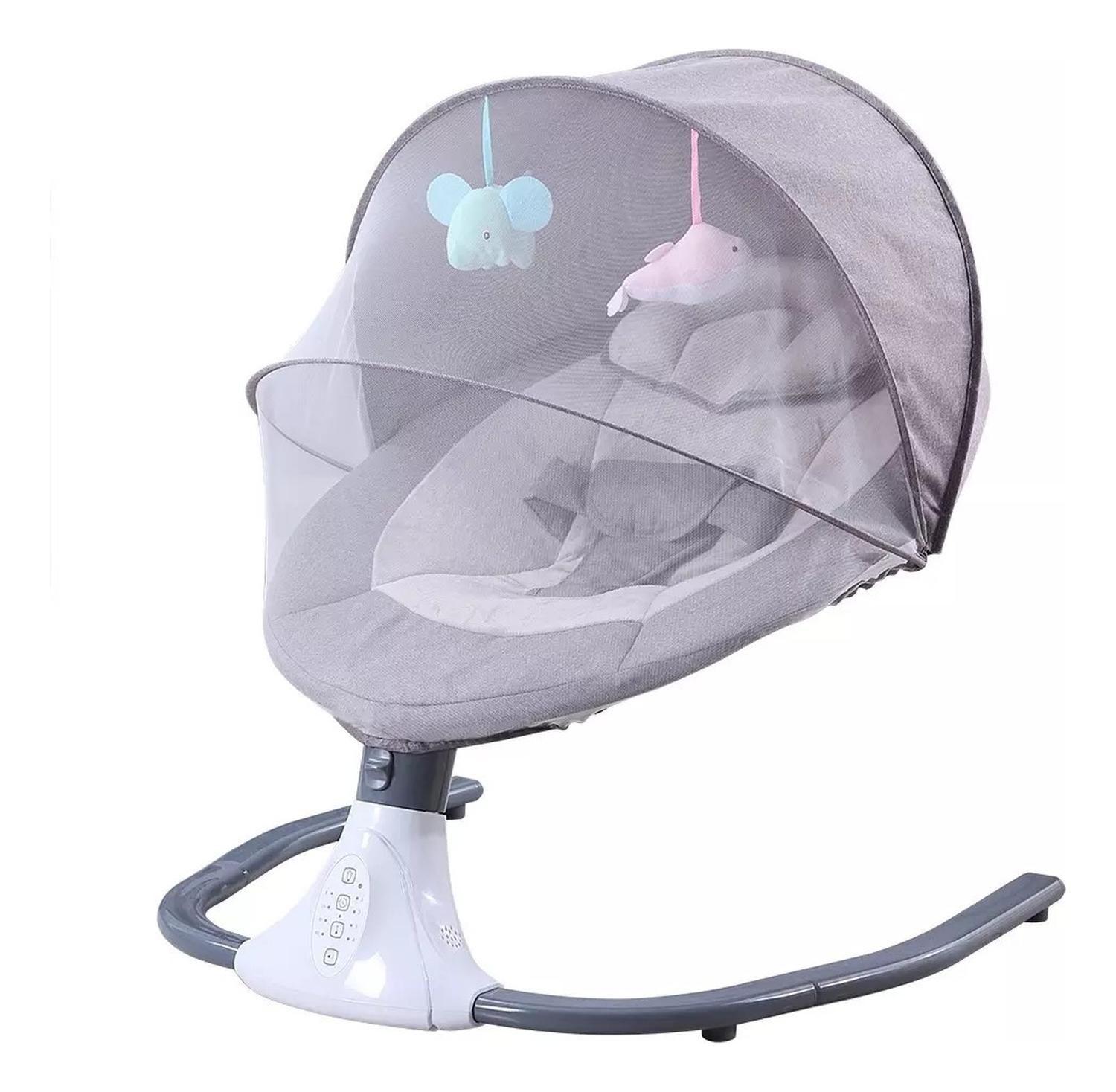 Cuna Bebe Mecedor Eléctrico 3 En 1 Música Silla Mecedora-3
