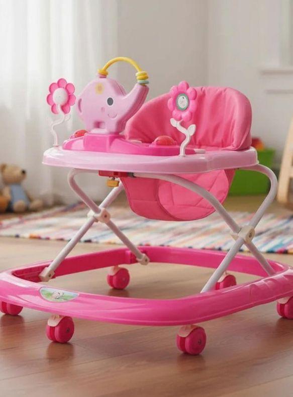 Andador Plegable Flores Con Musica Bebes Portable Unisex-0