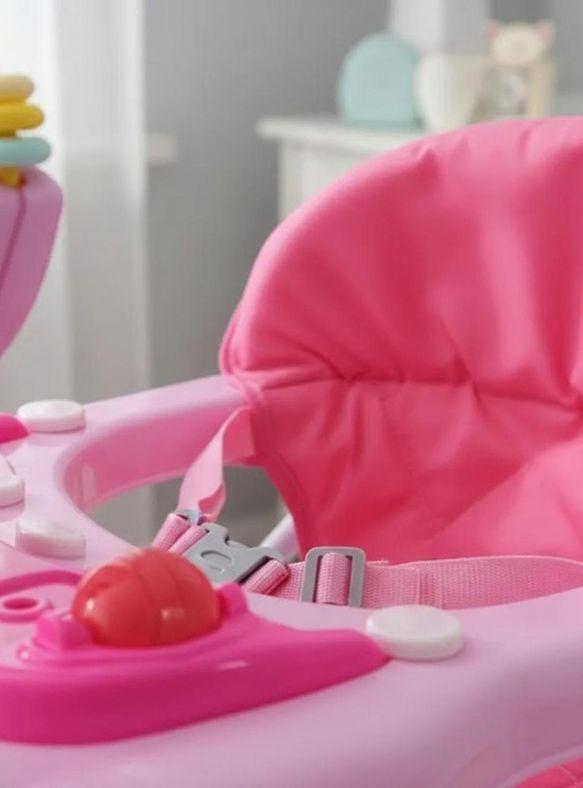 Andador Plegable Flores Con Musica Bebes Portable Unisex-1