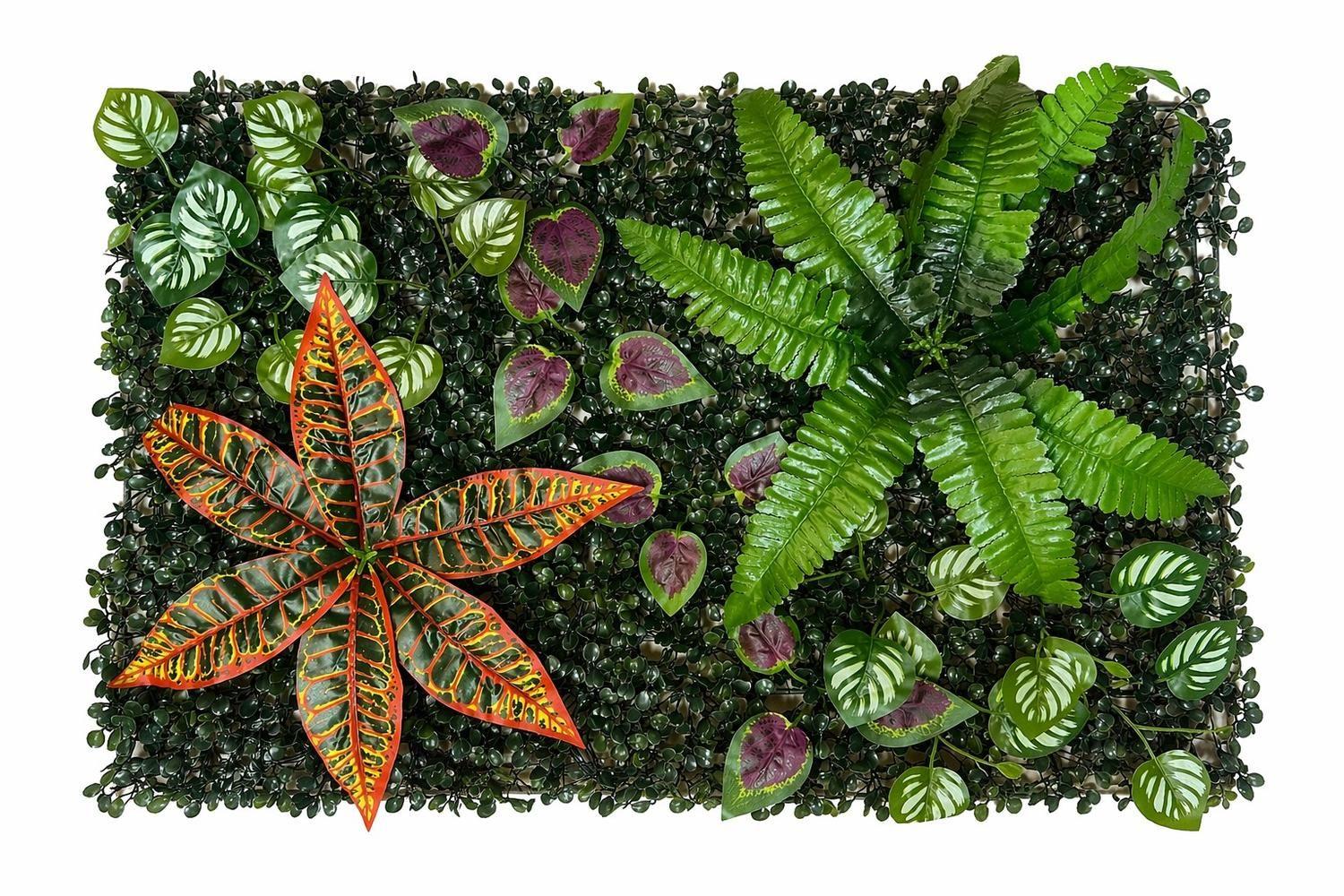 Jardín Muro Vertical Artificial B Palmeta Plantas 60x40 Cm Para Decoracion De Interiores Y Terrazas -0