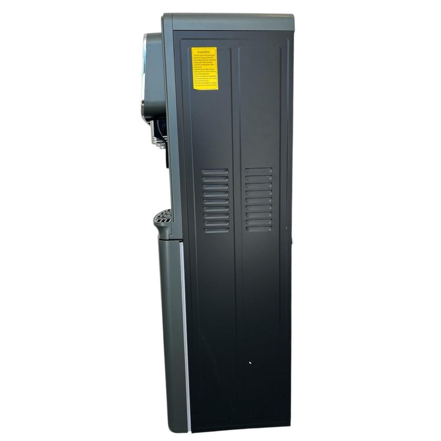 Dispensador De Agua Pedestal Eléctrico 3 Llaves C/gaveta Gris-6