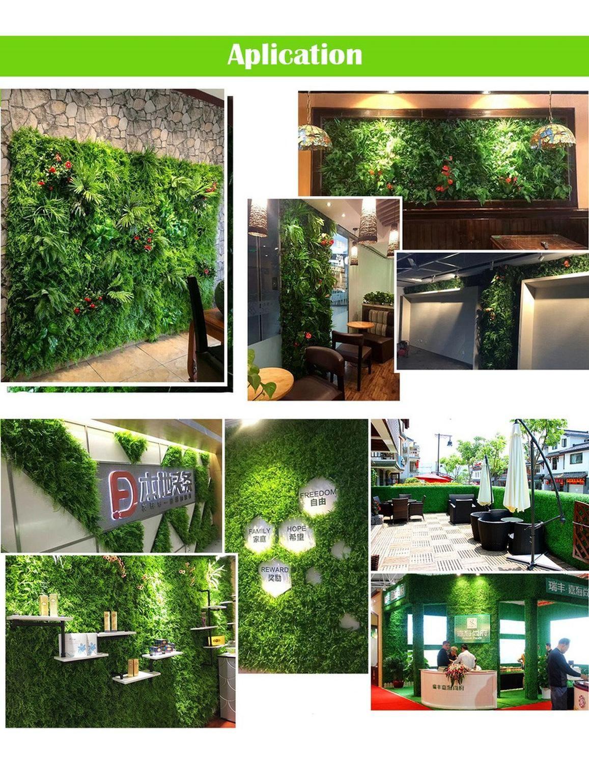 Jardín Muro Vertical Artificial D Palmeta Plantas 60x40 Cm Verde-7