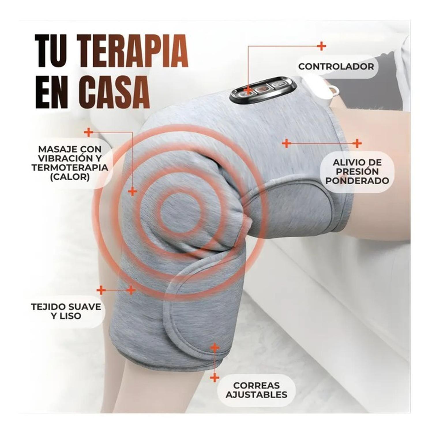 Rodillera Termica Masajeadora Calor y Vibracion Ajustable-8