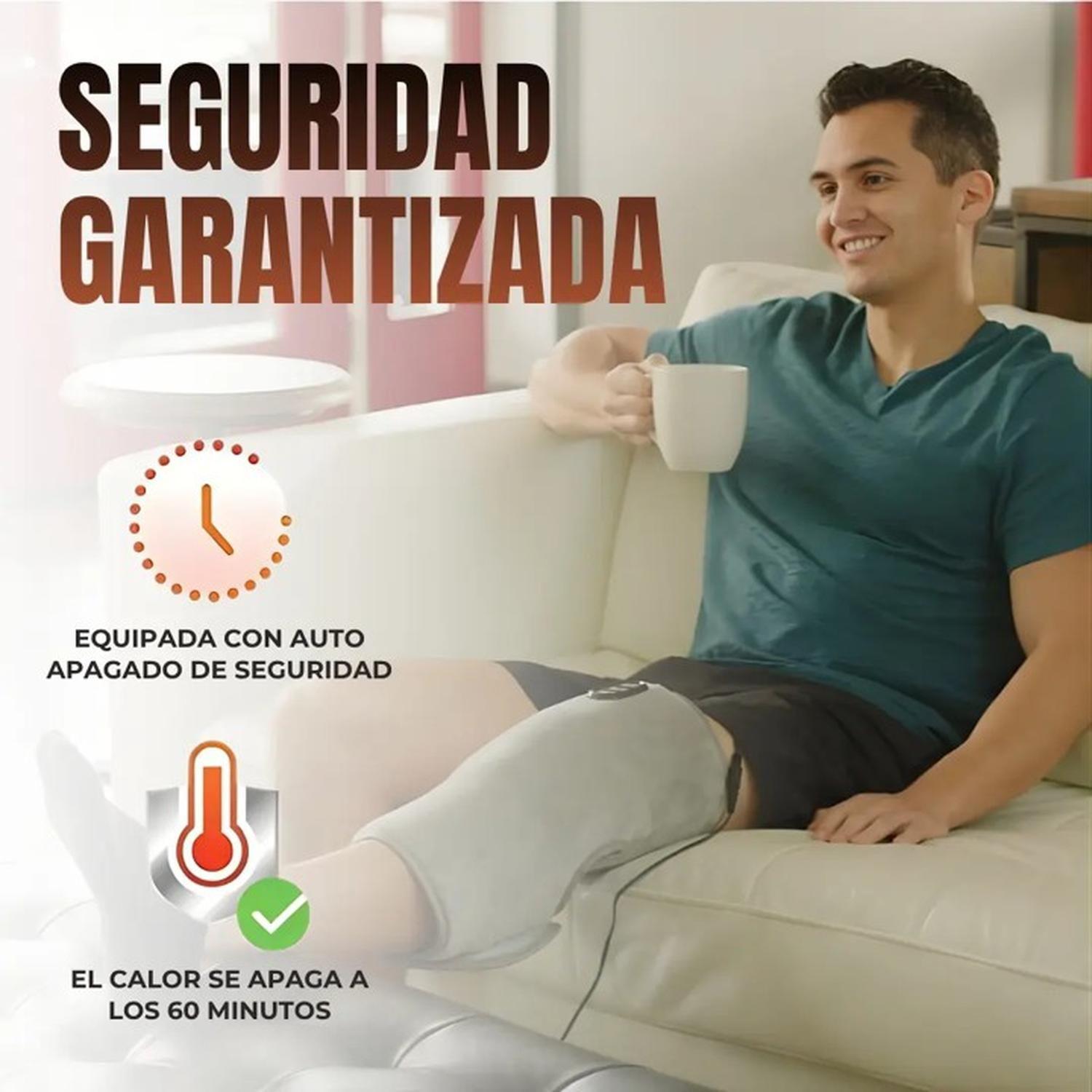 Rodillera Termica Masajeadora Calor y Vibracion Ajustable-9