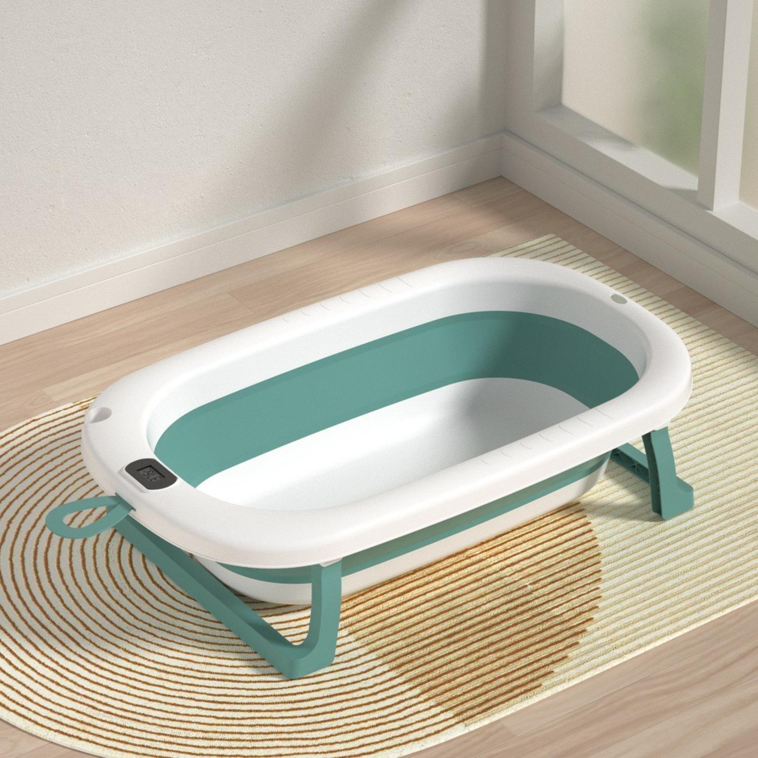 Bañera Plegable Bebé + Malla + Termómetro Bañera Digital-5