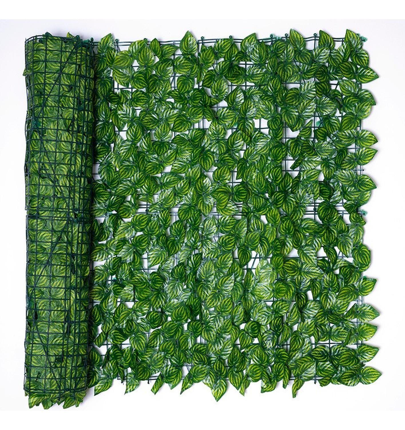 Malla De Hojas Cerca Diseño Enredadera Decoración 3x1m Verde-6