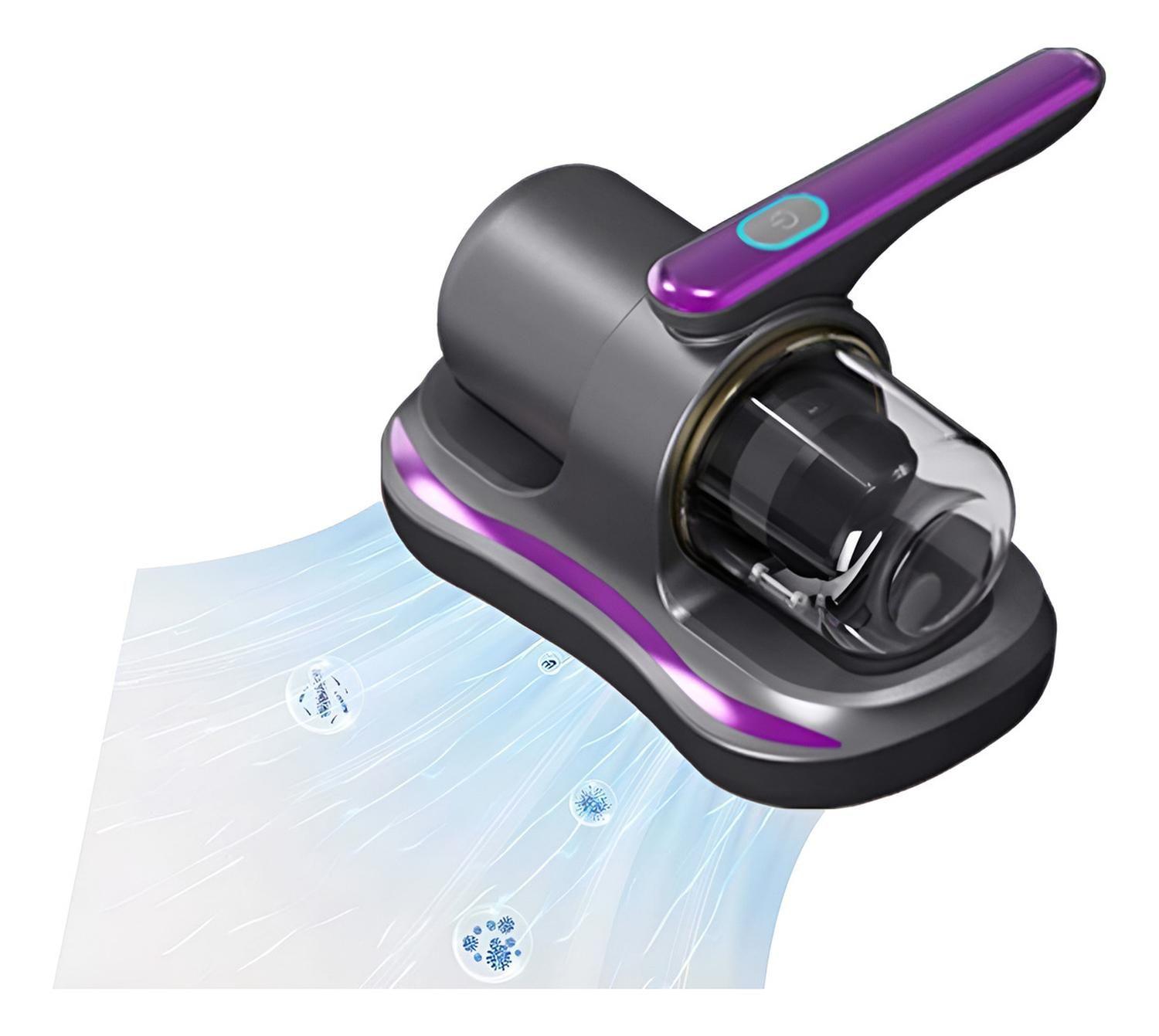 Aspiradora Inalámbrica Uv Antiácaros Para Colchones Sofás Lila Tamano Unico-7