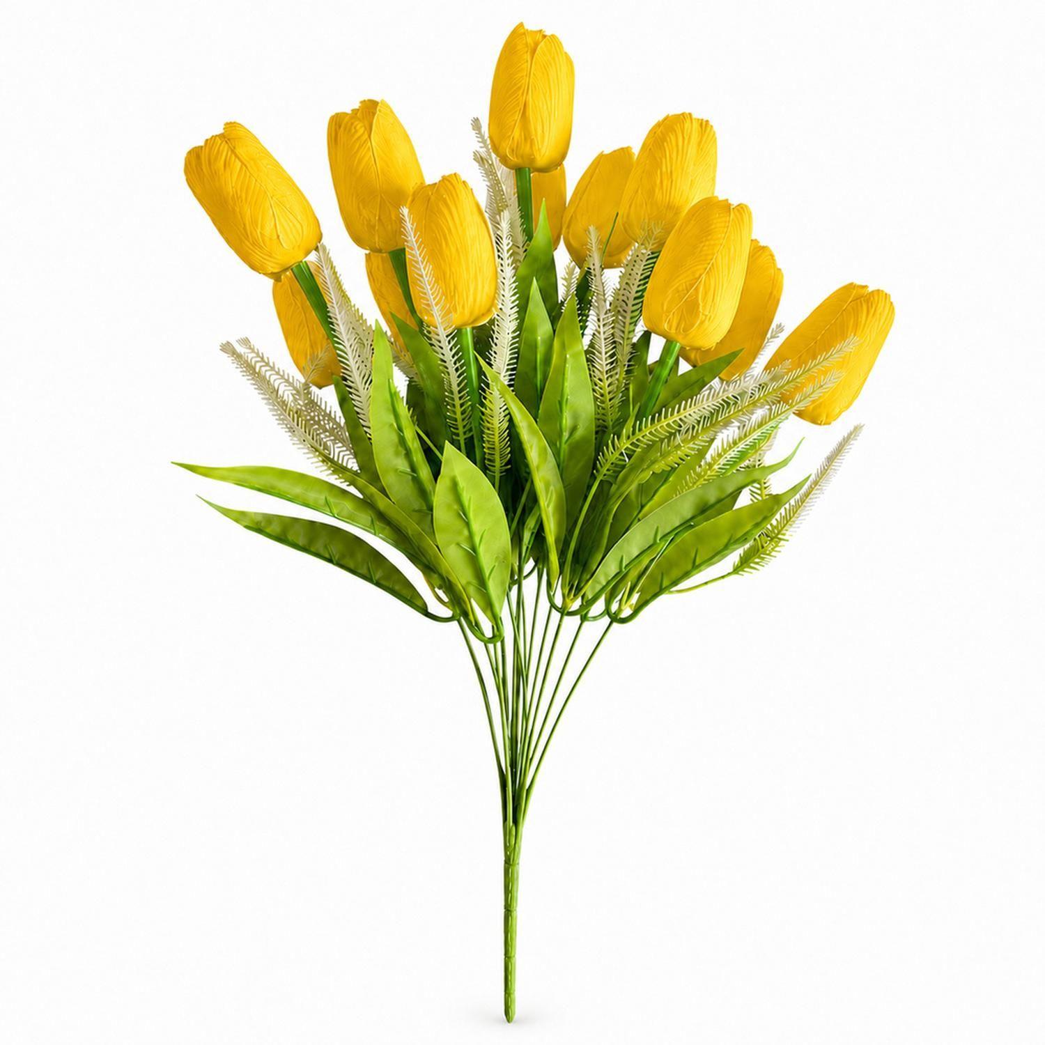 Ramo Tulipanes Artificiales 12 Unidades 48cm 4 Colores-2
