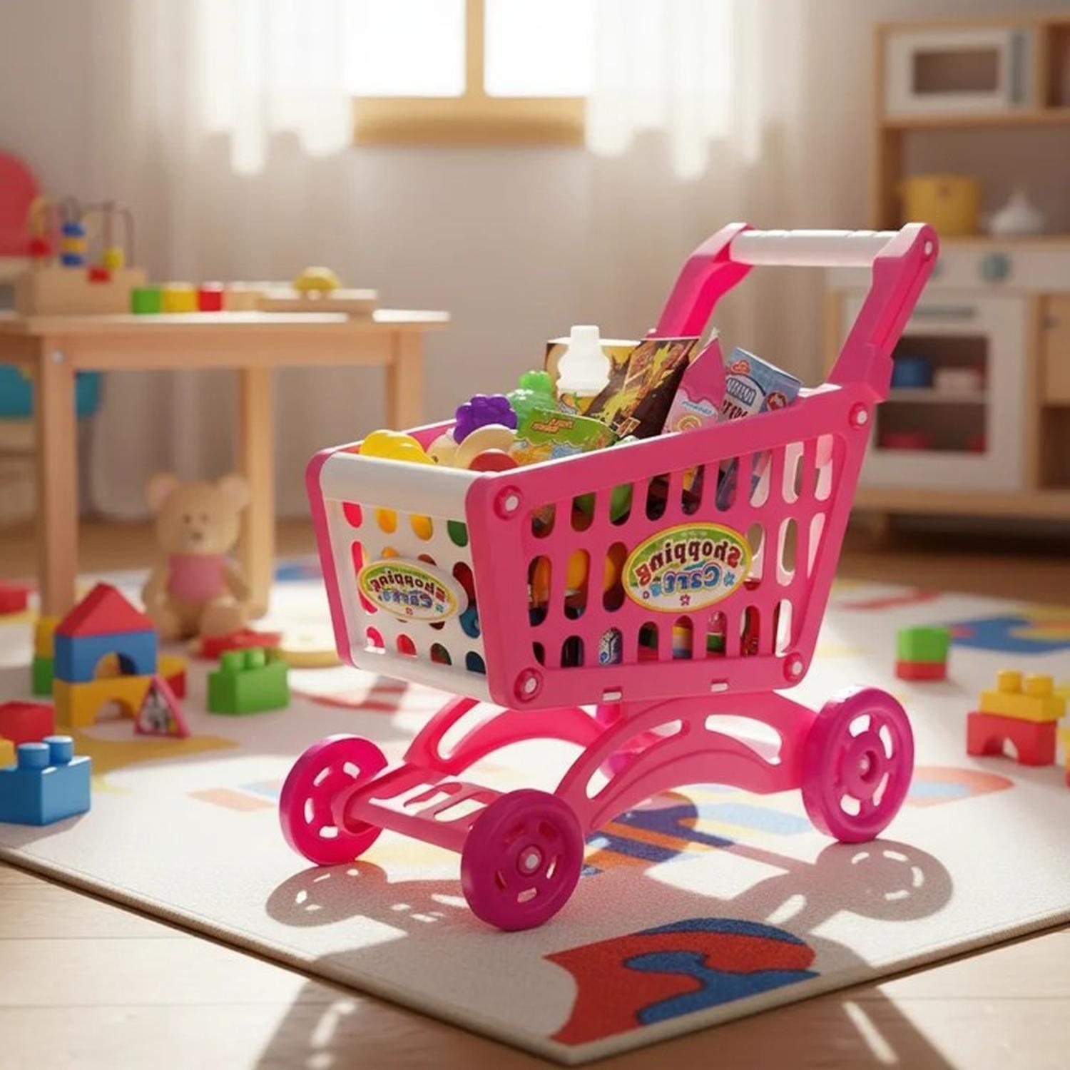 Carrito De Compra Supermercado Para Niños 56 Piezas Colores-0