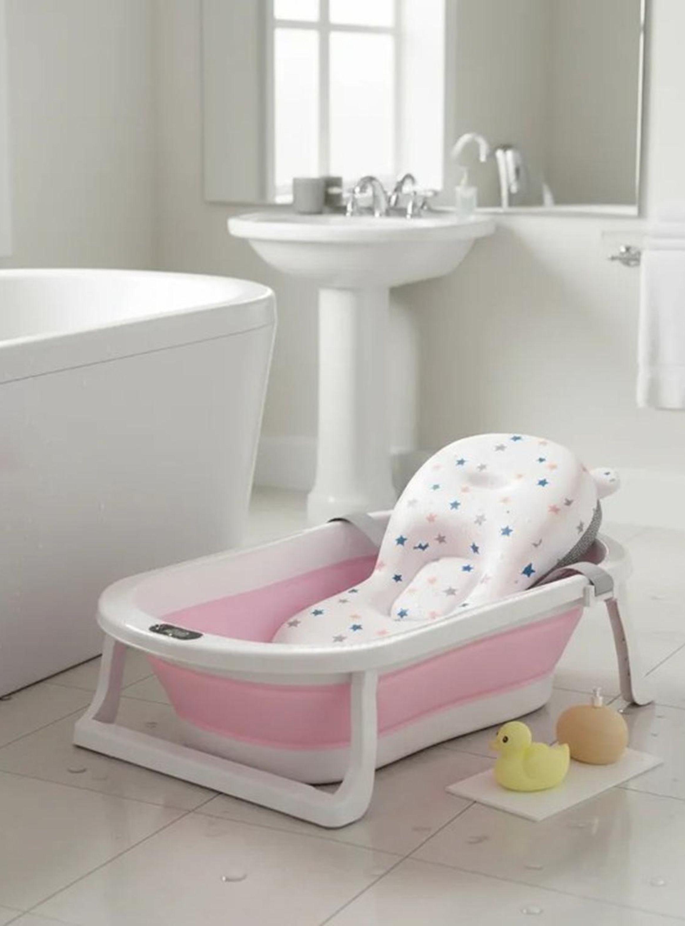 Bañera Plegable Bebé + Malla + Termómetro | Jagima-5