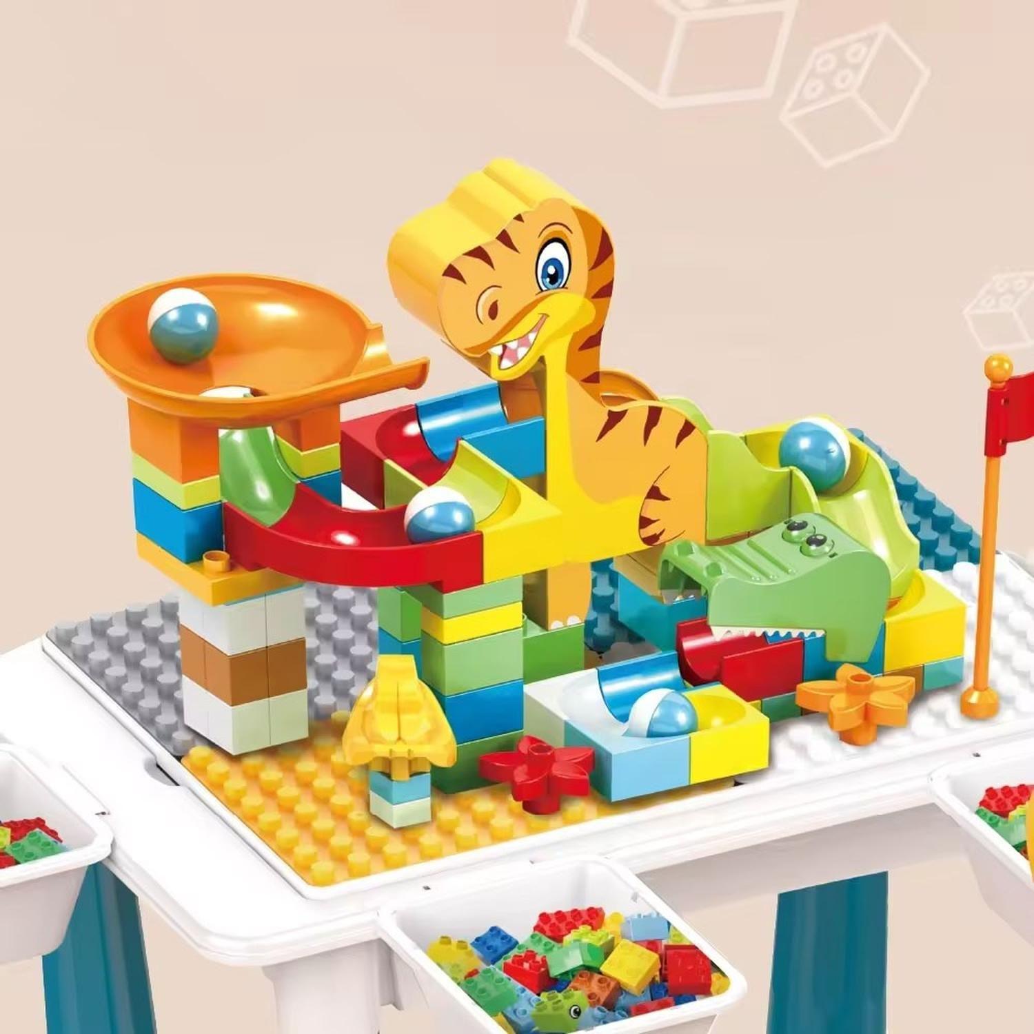 Mesa Didactica De Bloques Construcción 104 Pcs y silla-5