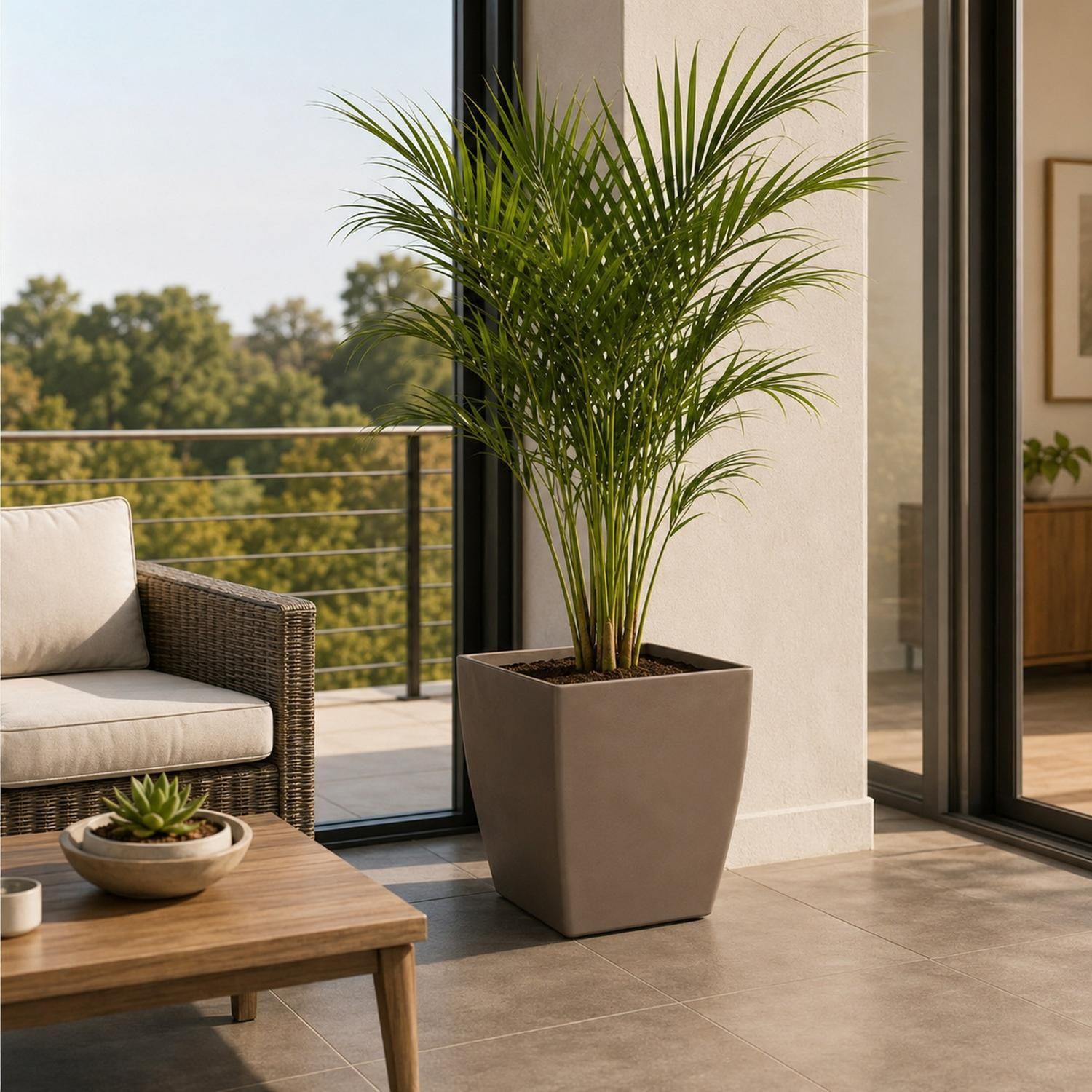 Macetero Nórdico Gris Oscuro L 40 Cm 40 X 24 X 30 Gris Claro-6