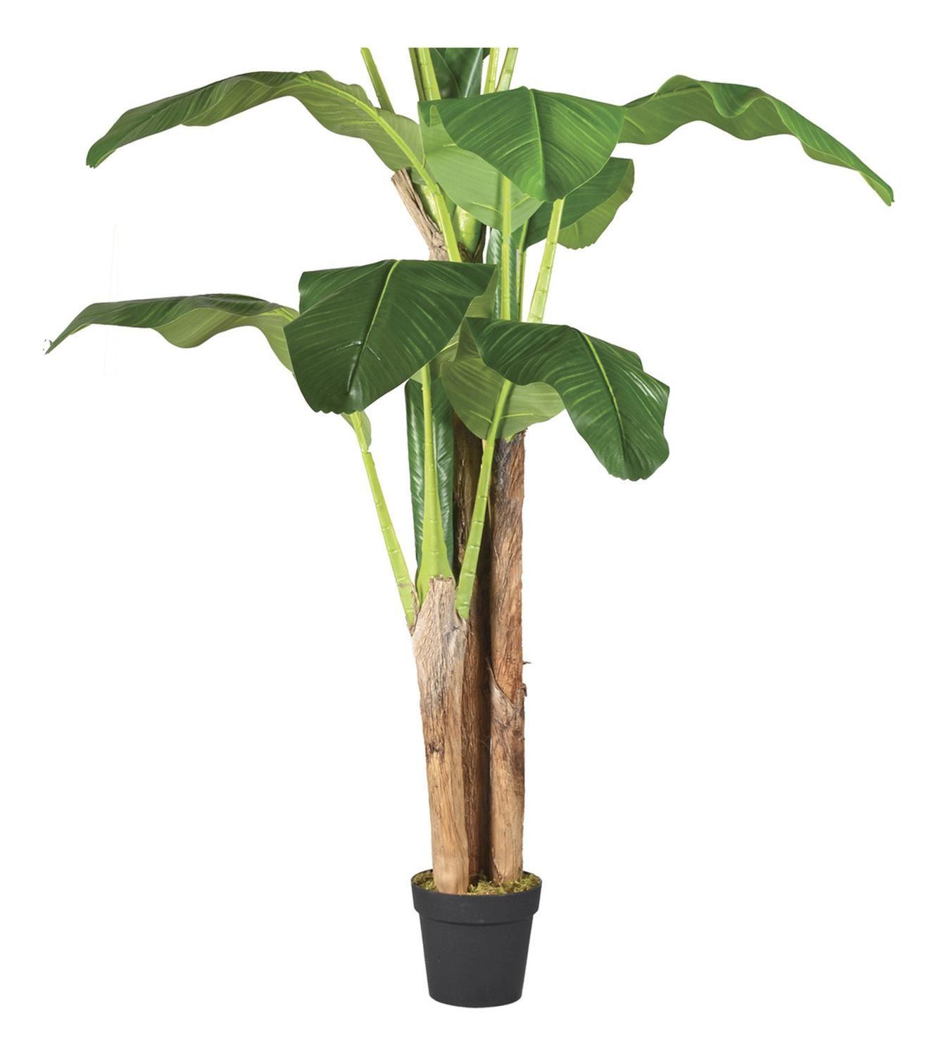 Planta Artificial Decorativa Arbol Grande Pack Banano 180cm Verde-5