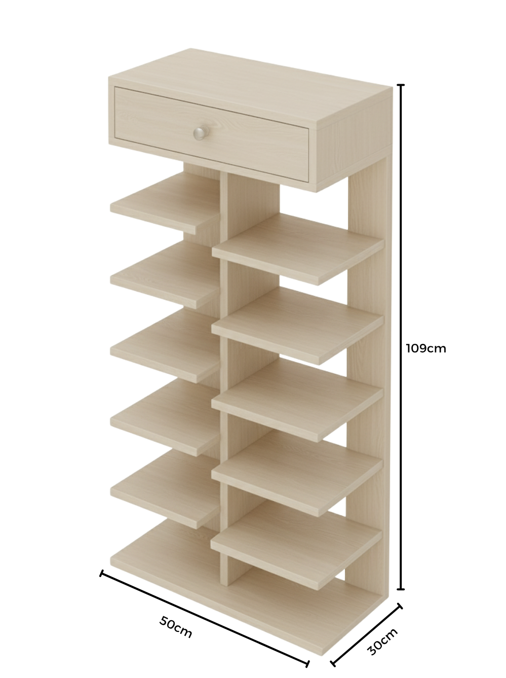 Zapatero Alto 15mm Nacional Blanco Armado-3