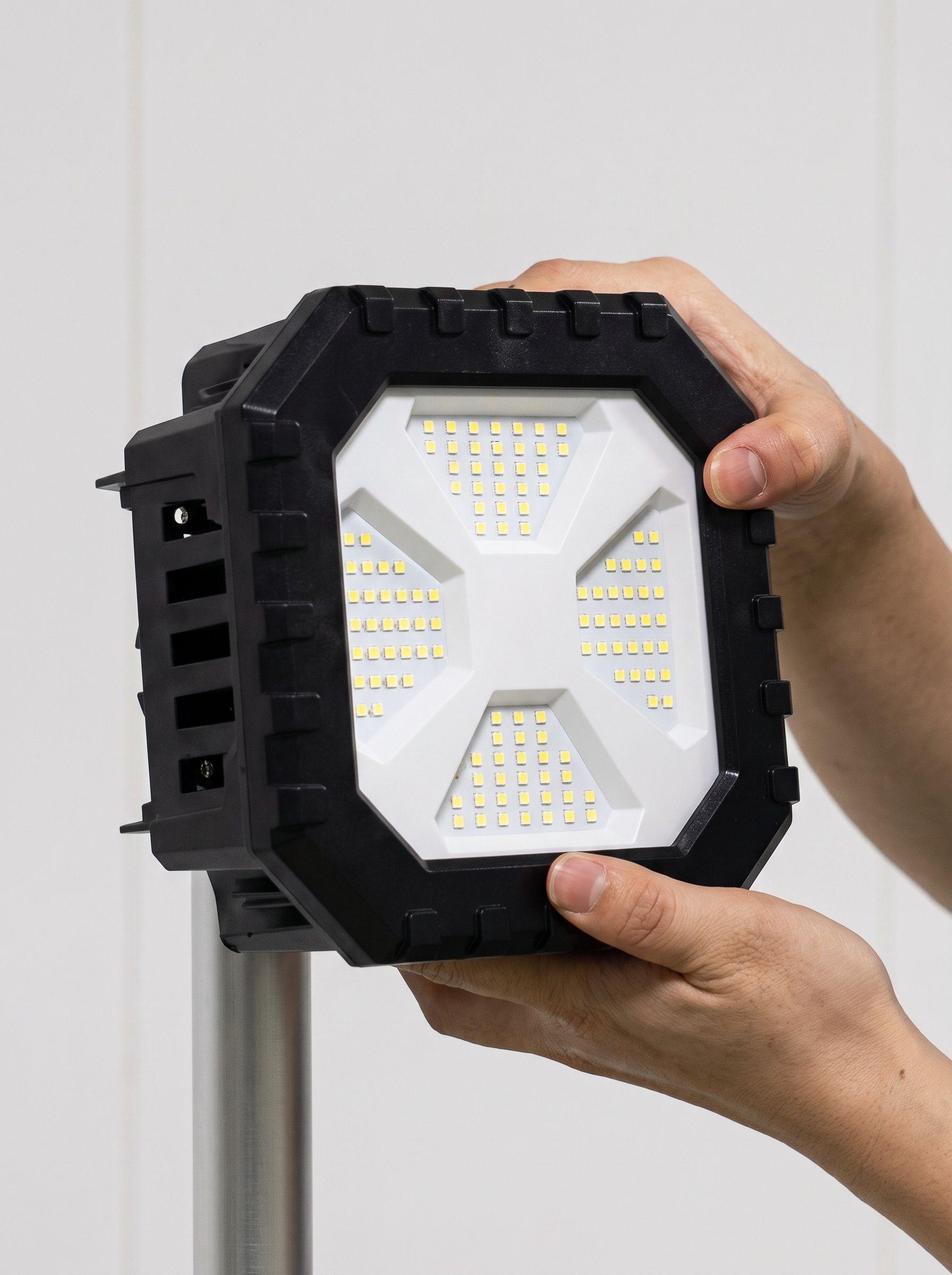 Torre de Iluminacion LED 10 000 Lumenes a Bateria IP65 no incluye bateria Gran Iluminacion-6