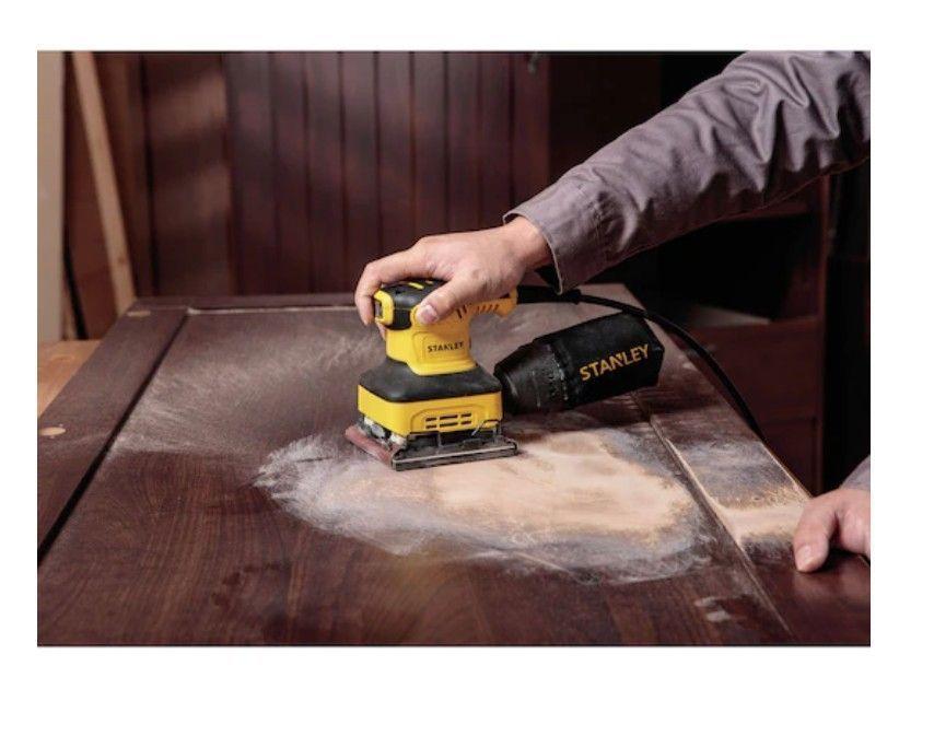 Lijadora Orbital 220W Profesional Con Bolsa Recolectora STANLEY-4