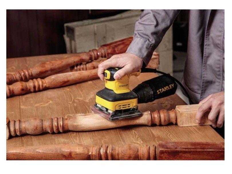 Lijadora Orbital 220W Profesional Con Bolsa Recolectora STANLEY-5