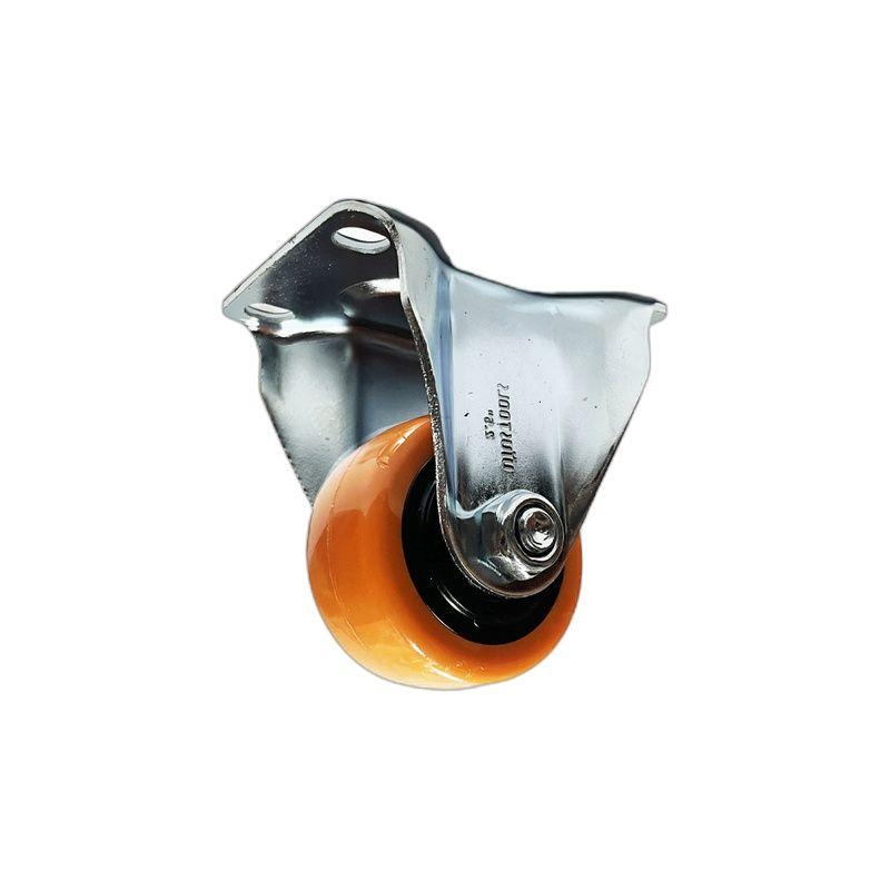 RUEDA INDUSTRIAL PVC/NARANJO DIRECCIONAL 80KG 2.5'' UYU-2