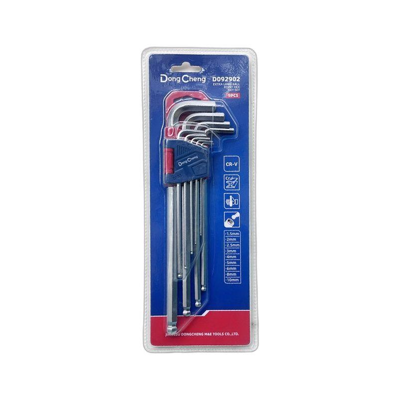 LLAVE ALLEN PUNTA BOLA LARGO Set x9 Dong Cheng-1