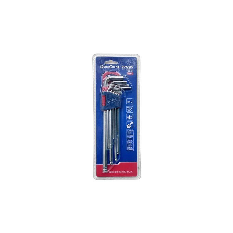 LLAVE ALLEN PUNTA BOLA LARGO Set x9 Dong Cheng-4