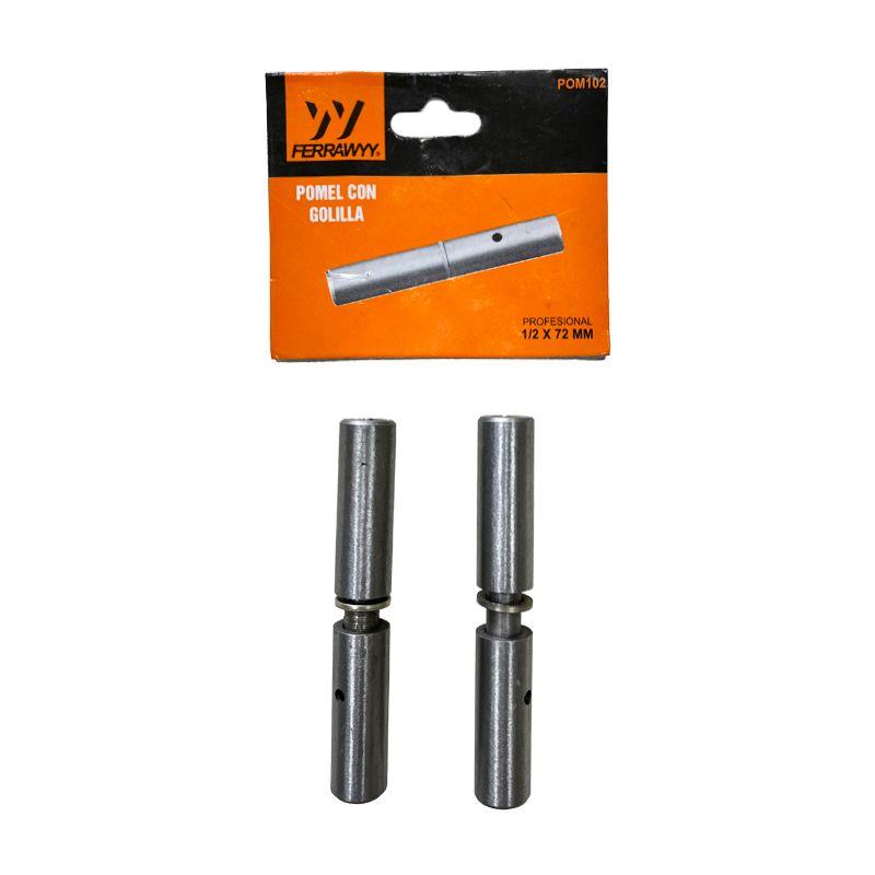 POMEL CON GOLILLA 1/2 X 72MM Set x2 FERRAWYY-0