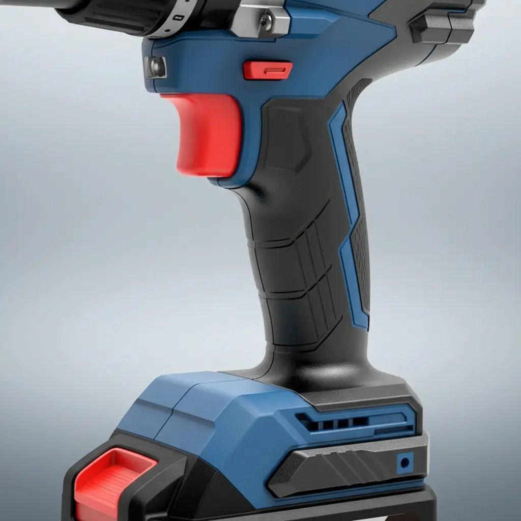 Taladro Percutor 13mm 20v Brushless Bateria X2 Dong Cheng-2