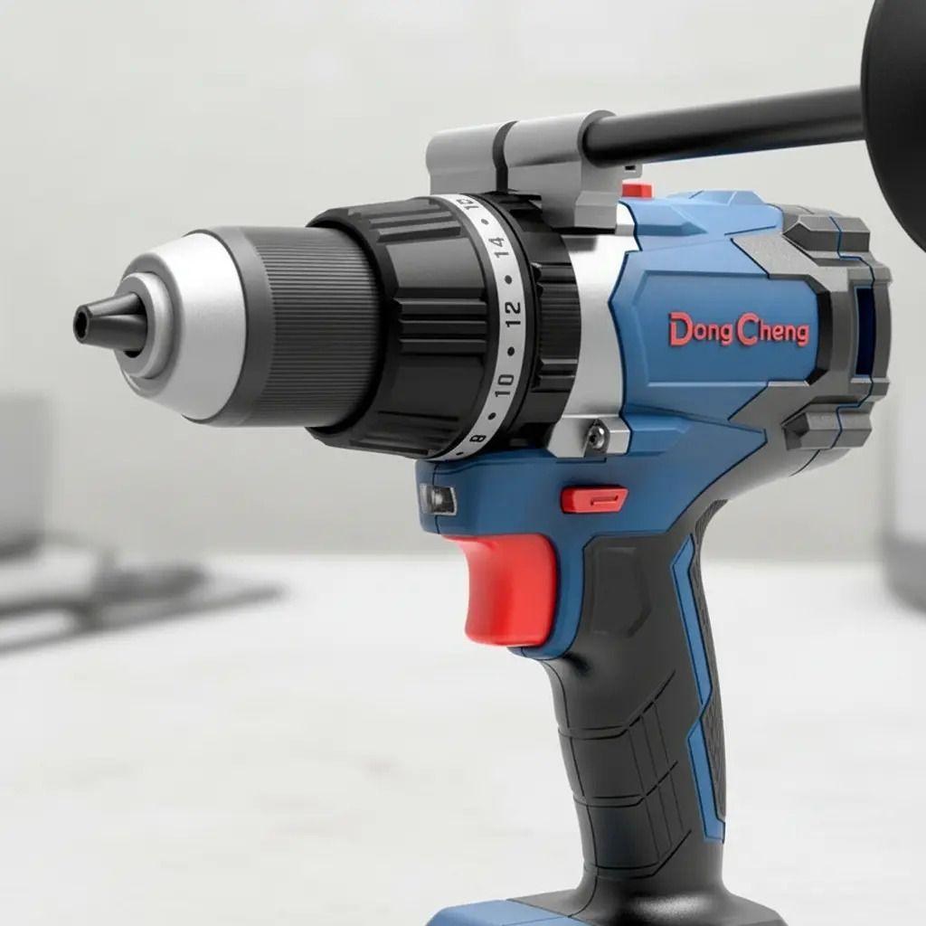 Taladro Percutor 13mm 20v Brushless Bateria X2 Dong Cheng-3