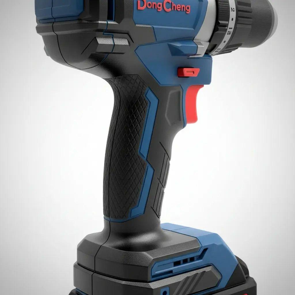 Taladro Percutor 13mm 20v Brushless Bateria X2 Dong Cheng-4