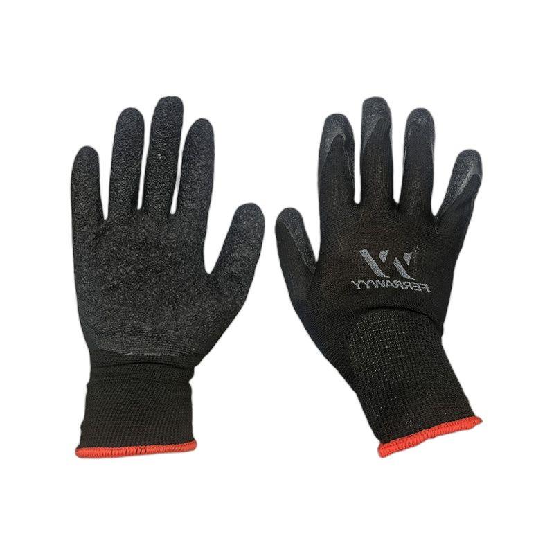 GUANTE TELA+GOMA GD0016-8'' NEGRA FERRAWYY-YT-3