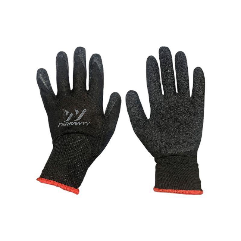 GUANTE TELA+GOMA GD0016-8'' NEGRA FERRAWYY-YT-4