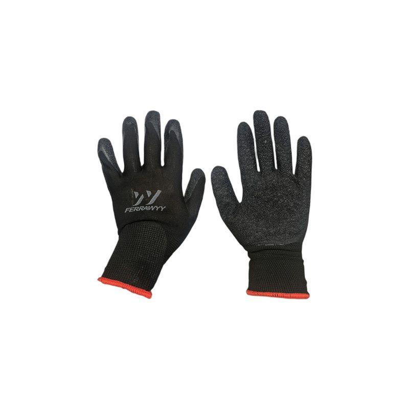 GUANTE TELA+GOMA GD0016-8'' NEGRA FERRAWYY-YT-5