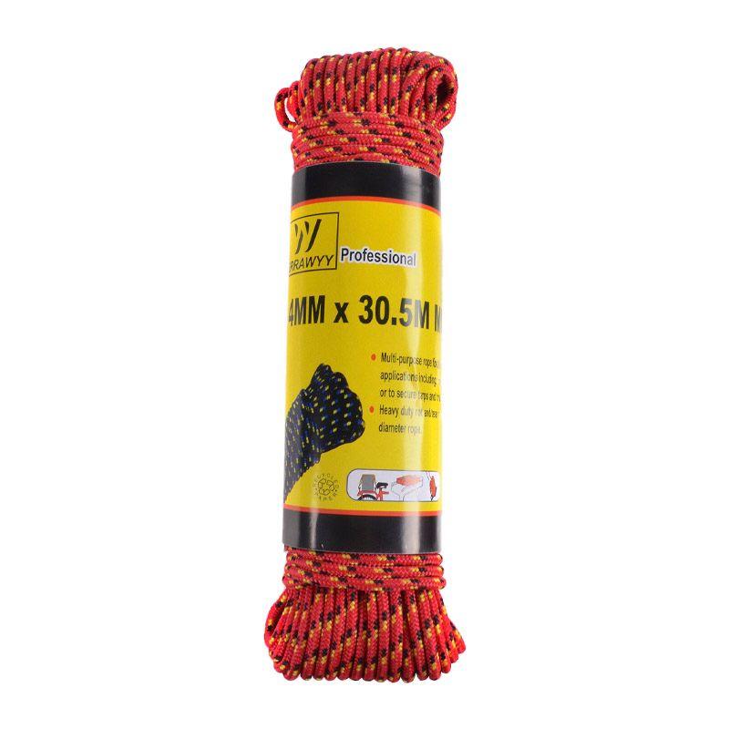 CUERDA TRENZADA 4MM X30.5M COLOR-0