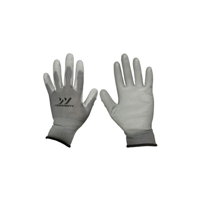 GUANTE TELA+GOMA GD7003-8'' GRIS FERRAWYY-YT-5