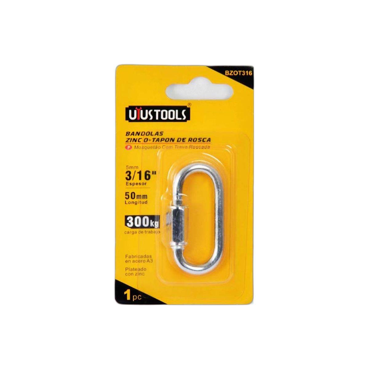 MOSQUETON Con ROSCA 3/16" UYUSTOOLS-0