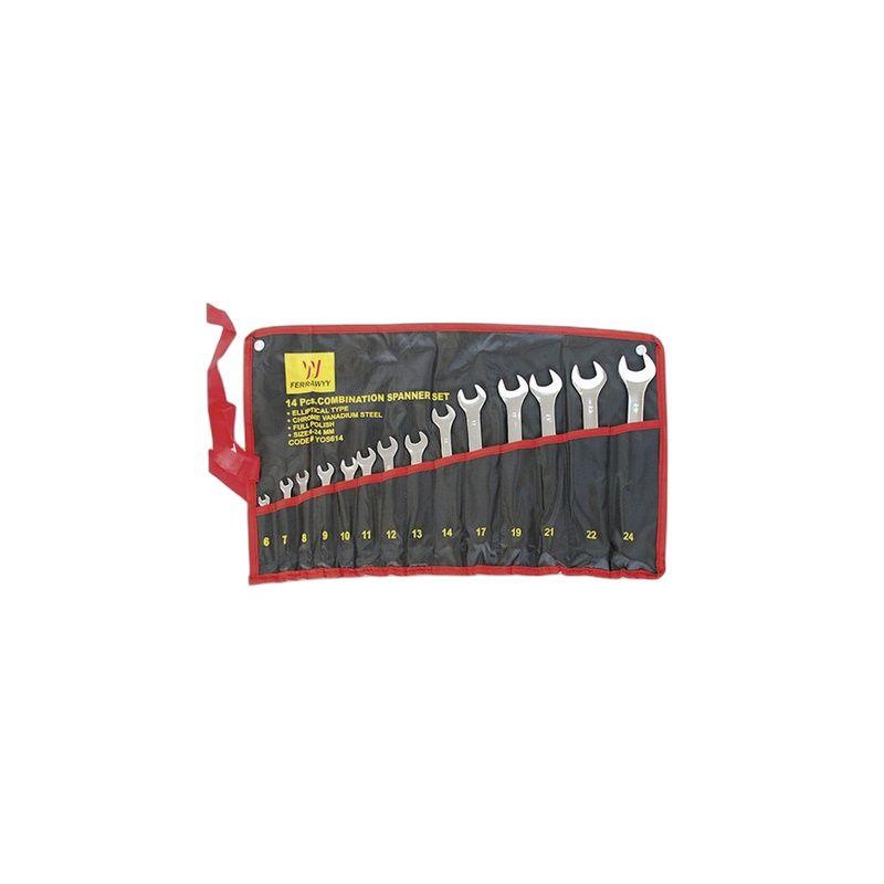 LLAVE COMBINADA CR-V CROMADO Set x13-8