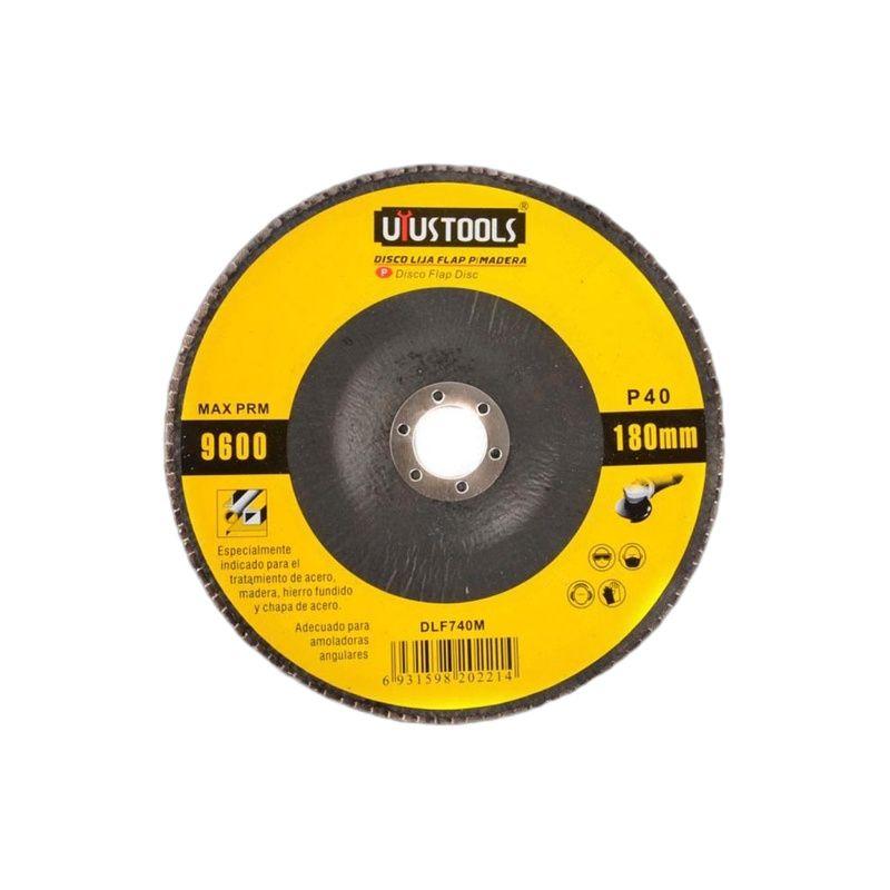 DISCO FLAP 7" MADERA/METAL GR40 UYUSTOOLS-3