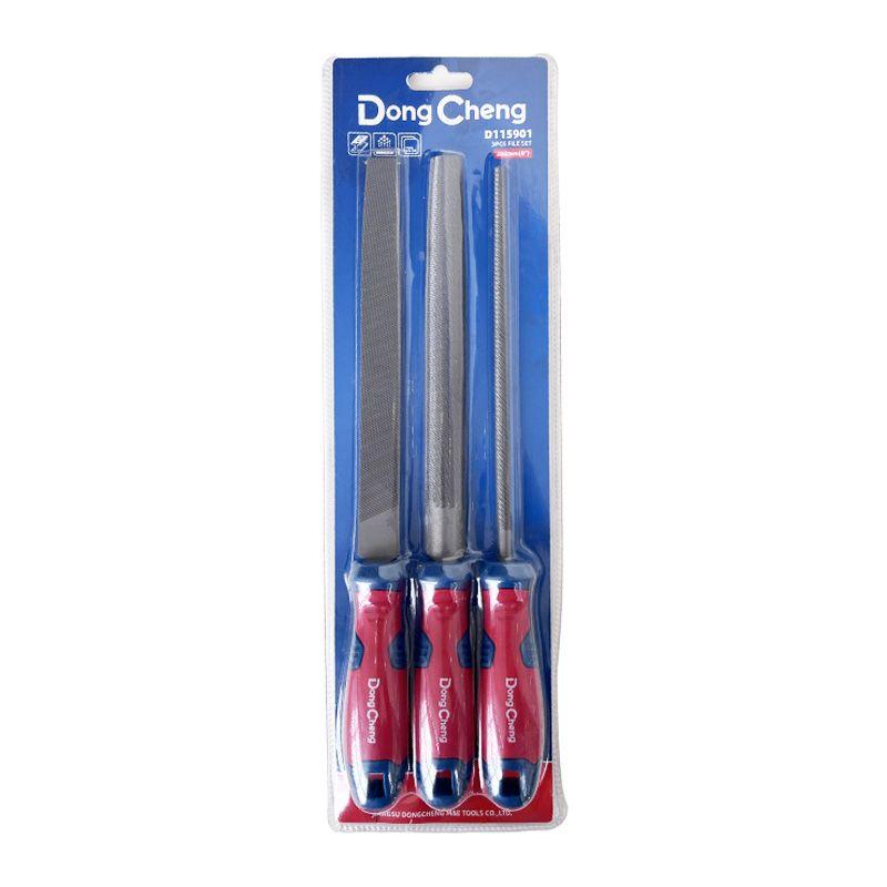 LIMA PARA METAL 8" Set x3 Dong Cheng-0