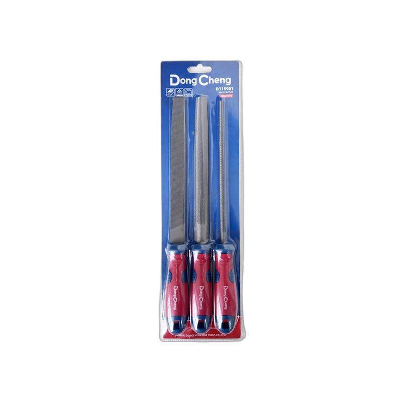 LIMA PARA METAL 8" Set x3 Dong Cheng-3