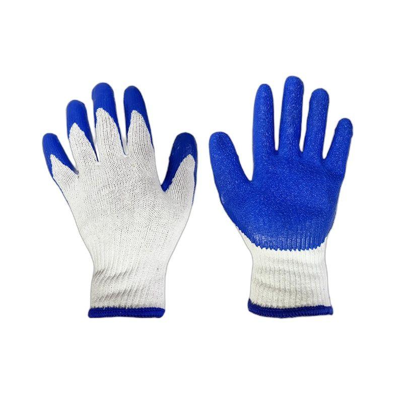 GUANTE DE TRABAJO ANTI-SLIP AZUL 8" FERRAWYY-YT-2