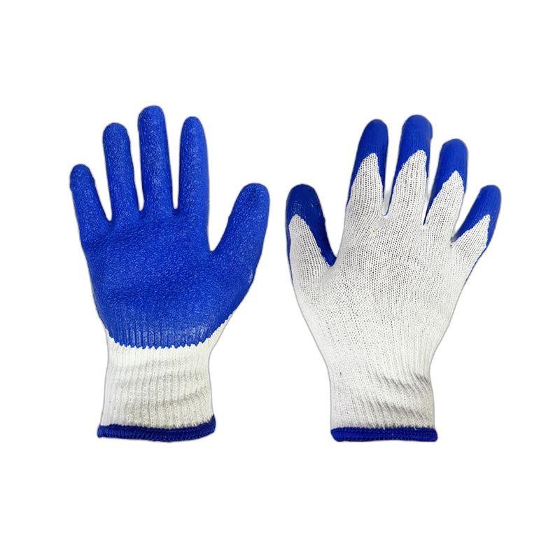 GUANTE DE TRABAJO ANTI-SLIP AZUL 8" FERRAWYY-YT-3